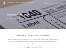 Tablet Screenshot of legrandfinancial.com